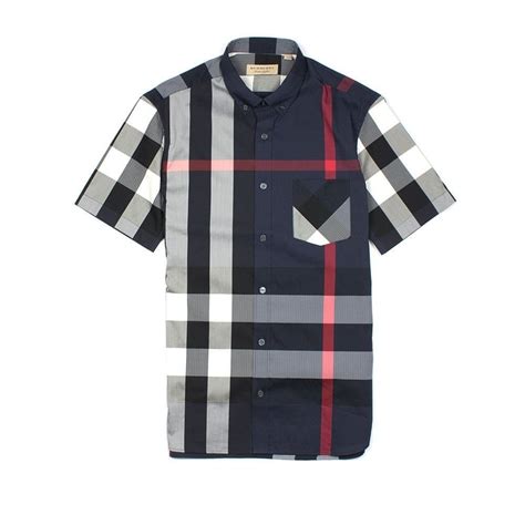 burberry shirt women blue|navy blue Burberry shirt.